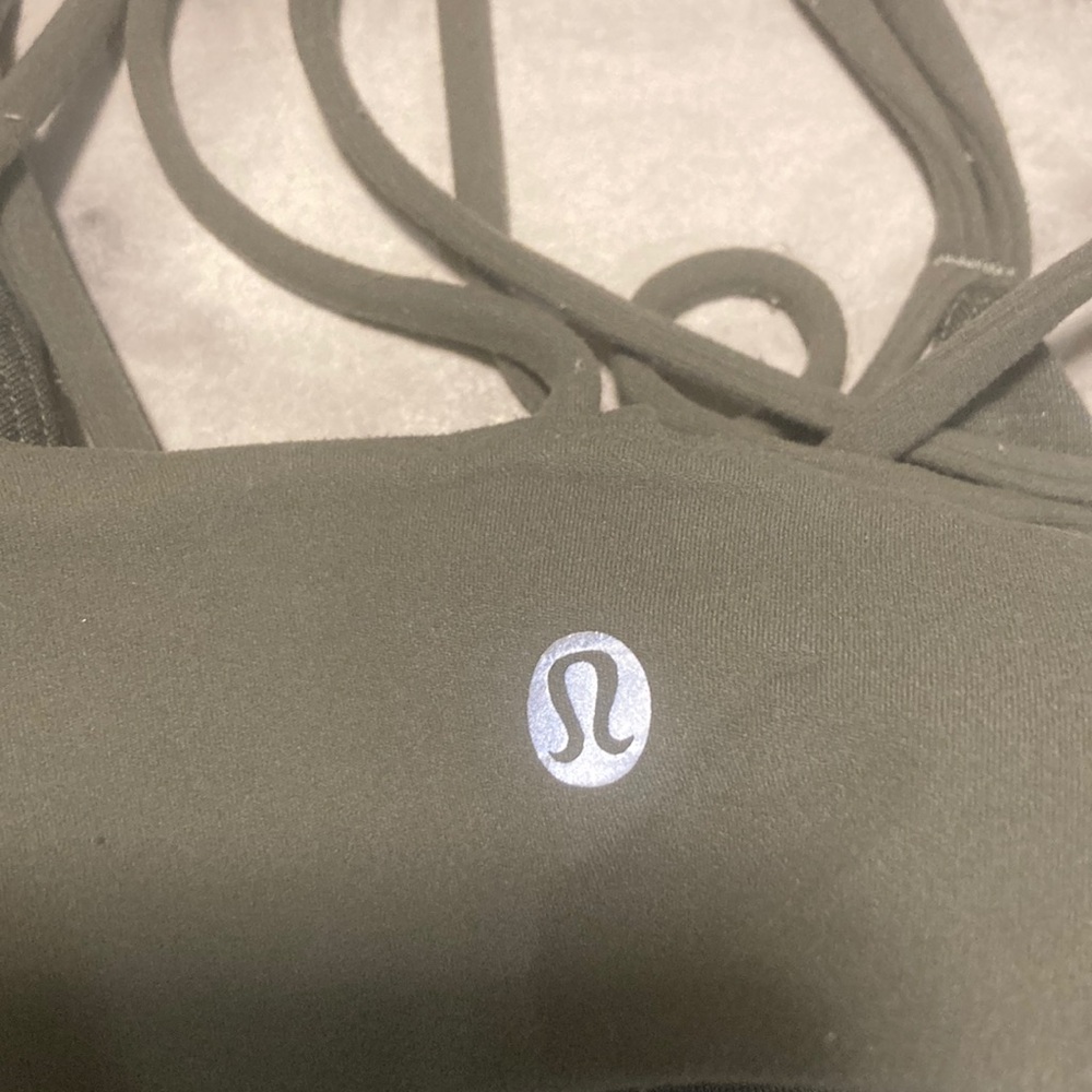 Lululemon athletica Strappy Olive Green Bralette - Picture 16 of 16